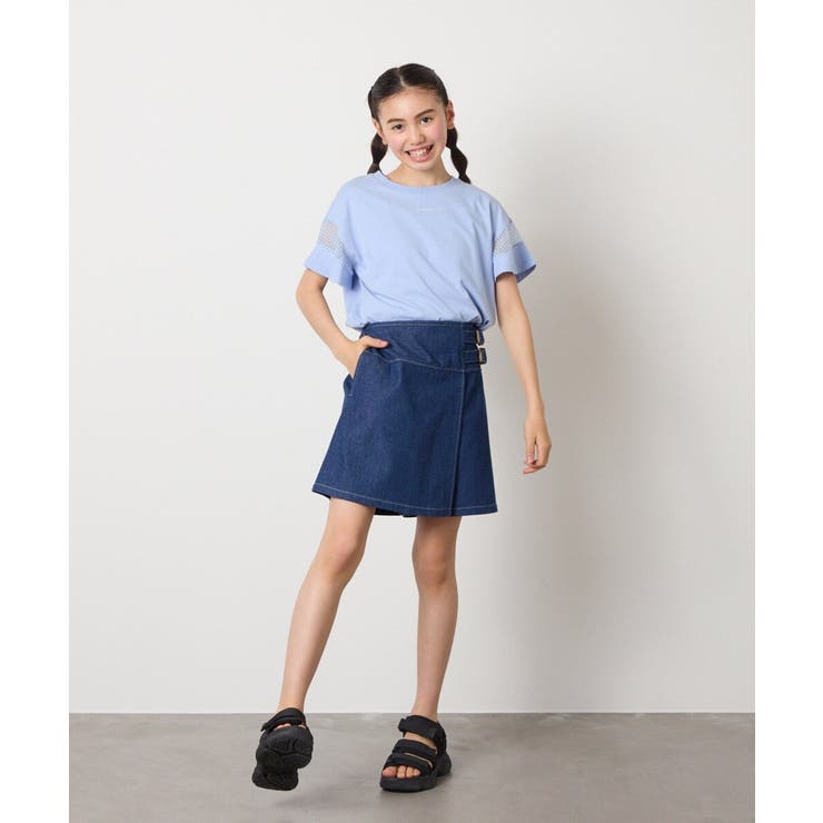 [110-130]【接触冷感/ジメジメ対策】サイドベルトキュロット | a.v.v【KIDS】 | 詳細画像18 