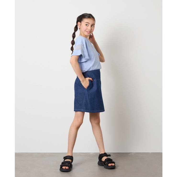 [110-130]【接触冷感/ジメジメ対策】サイドベルトキュロット | a.v.v【KIDS】 | 詳細画像19 