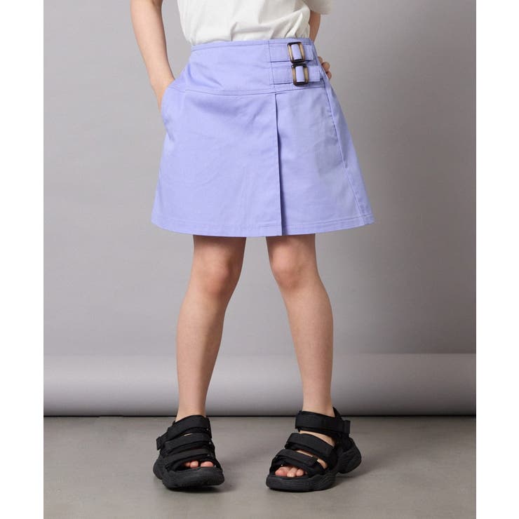 [110-130]【接触冷感/ジメジメ対策】サイドベルトキュロット | a.v.v【KIDS】 | 詳細画像3 