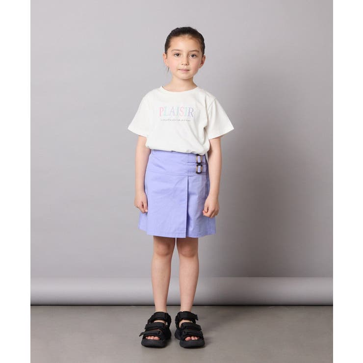 [110-130]【接触冷感/ジメジメ対策】サイドベルトキュロット | a.v.v【KIDS】 | 詳細画像6 