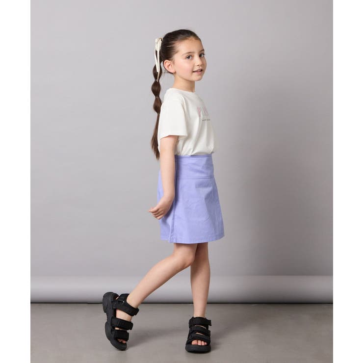 [110-130]【接触冷感/ジメジメ対策】サイドベルトキュロット | a.v.v【KIDS】 | 詳細画像8 