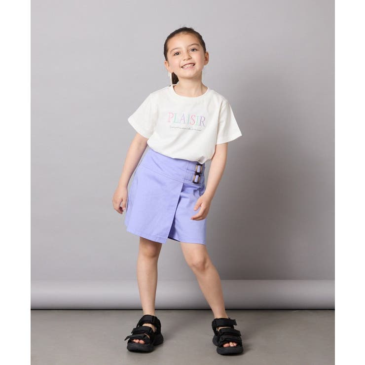 [110-130]【接触冷感/ジメジメ対策】サイドベルトキュロット | a.v.v【KIDS】 | 詳細画像9 