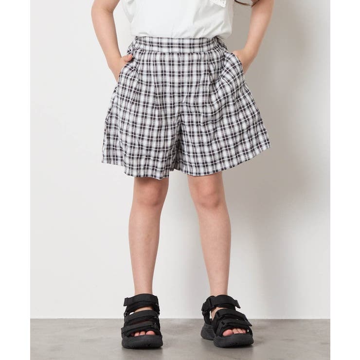 [100-160]【セットアップにも出来る】２タックショートパンツ | a.v.v【KIDS】 | 詳細画像1 