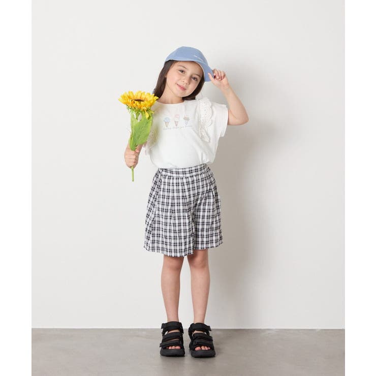 [100-160]【セットアップにも出来る】２タックショートパンツ | a.v.v【KIDS】 | 詳細画像21 