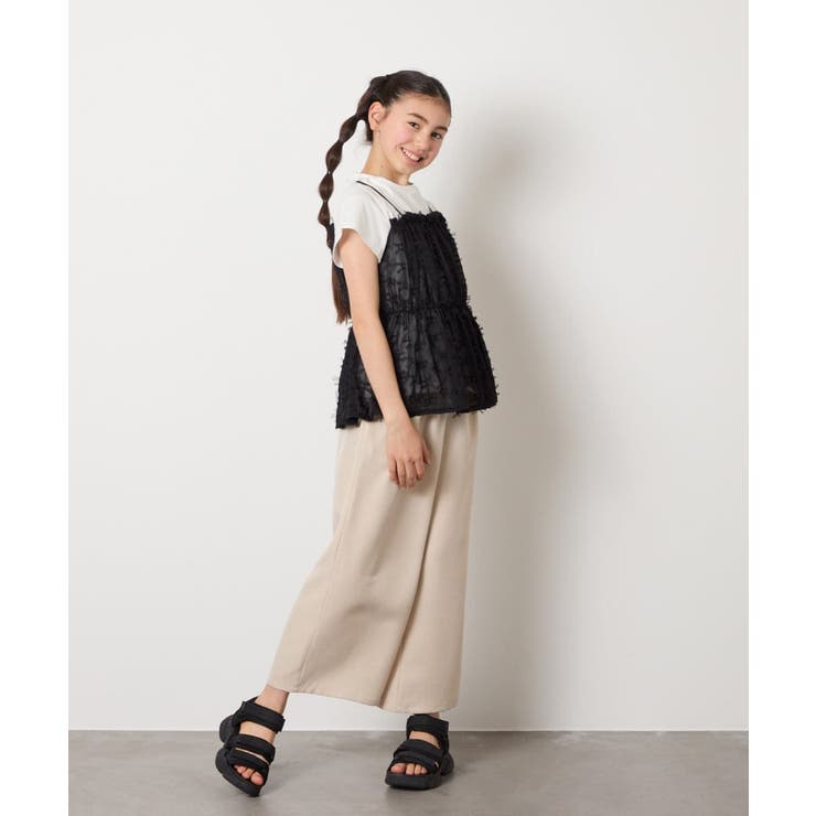 [120-130]サス付きワイドパンツ | a.v.v【KIDS】 | 詳細画像25 