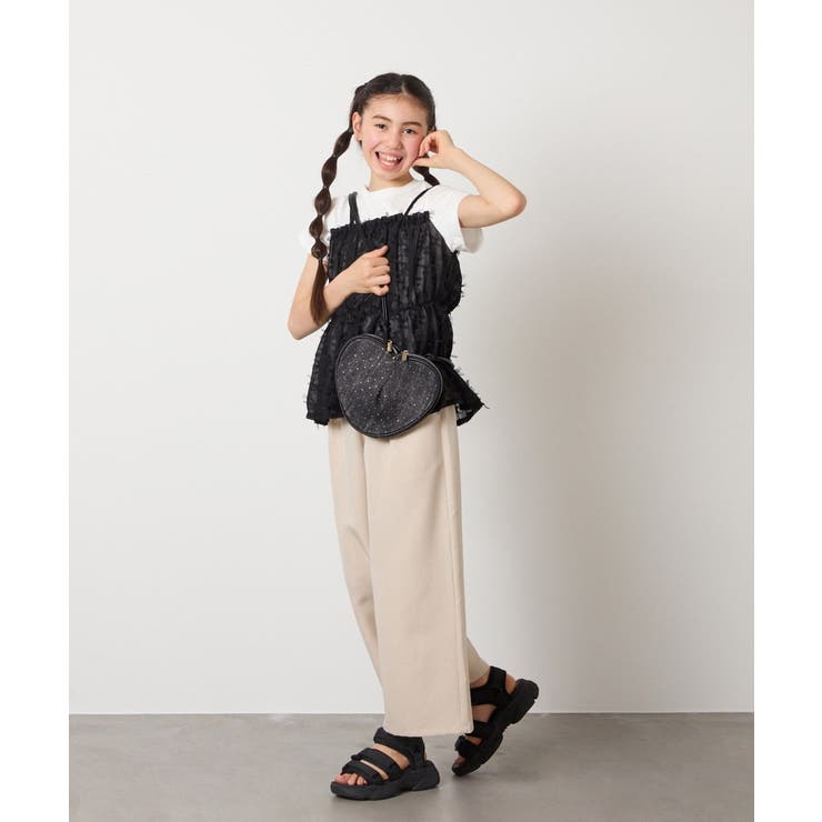 [120-130]サス付きワイドパンツ | a.v.v【KIDS】 | 詳細画像29 