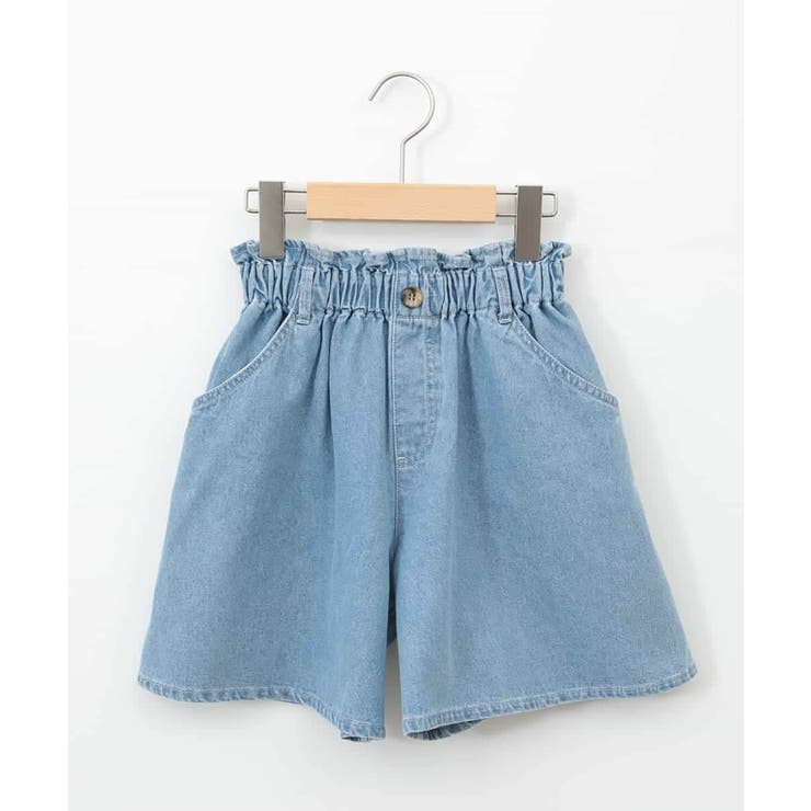 【接触冷感/ジメジメ対策】[100-130]デニムタックキュロット | a.v.v【KIDS】 | 詳細画像2 