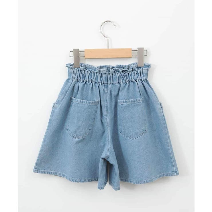 【接触冷感/ジメジメ対策】[100-130]デニムタックキュロット | a.v.v【KIDS】 | 詳細画像3 