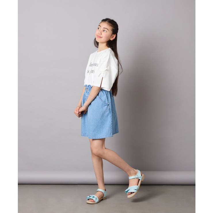 【接触冷感/ジメジメ対策】[100-130]デニムタックキュロット | a.v.v【KIDS】 | 詳細画像30 