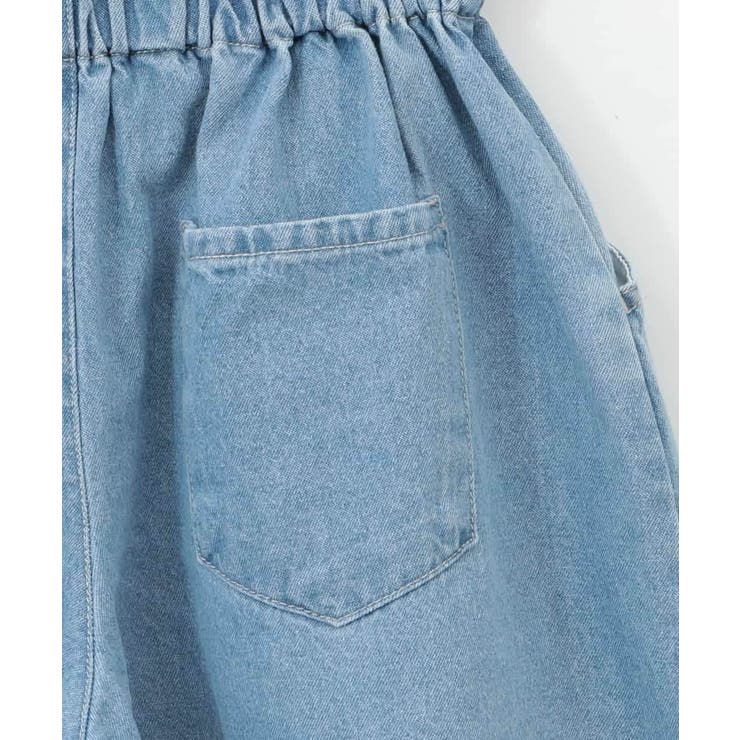【接触冷感/ジメジメ対策】[100-130]デニムタックキュロット | a.v.v【KIDS】 | 詳細画像6 