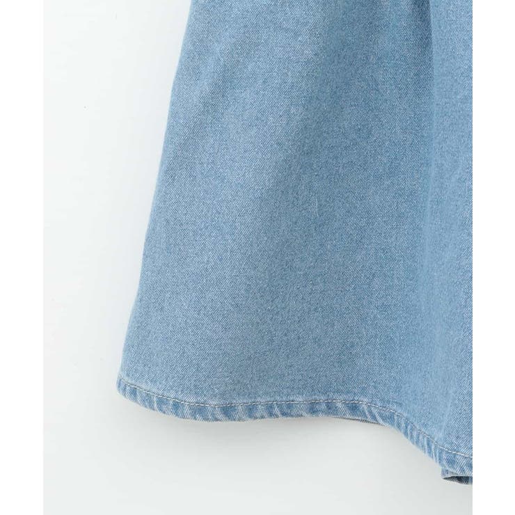 【接触冷感/ジメジメ対策】[100-130]デニムタックキュロット | a.v.v【KIDS】 | 詳細画像7 