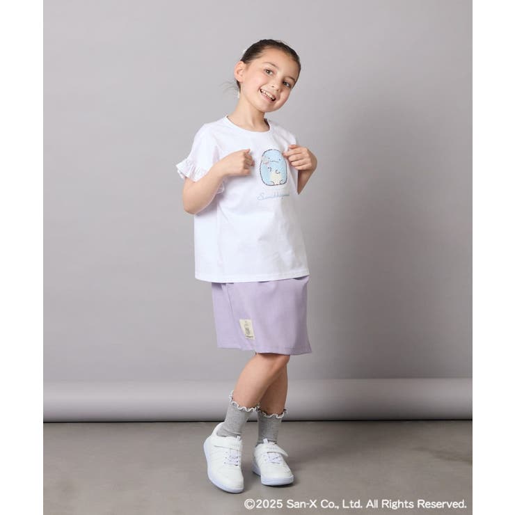 [100-140]すみっコぐらしネーム風ワッペン付きキュロット | a.v.v【KIDS】 | 詳細画像10 