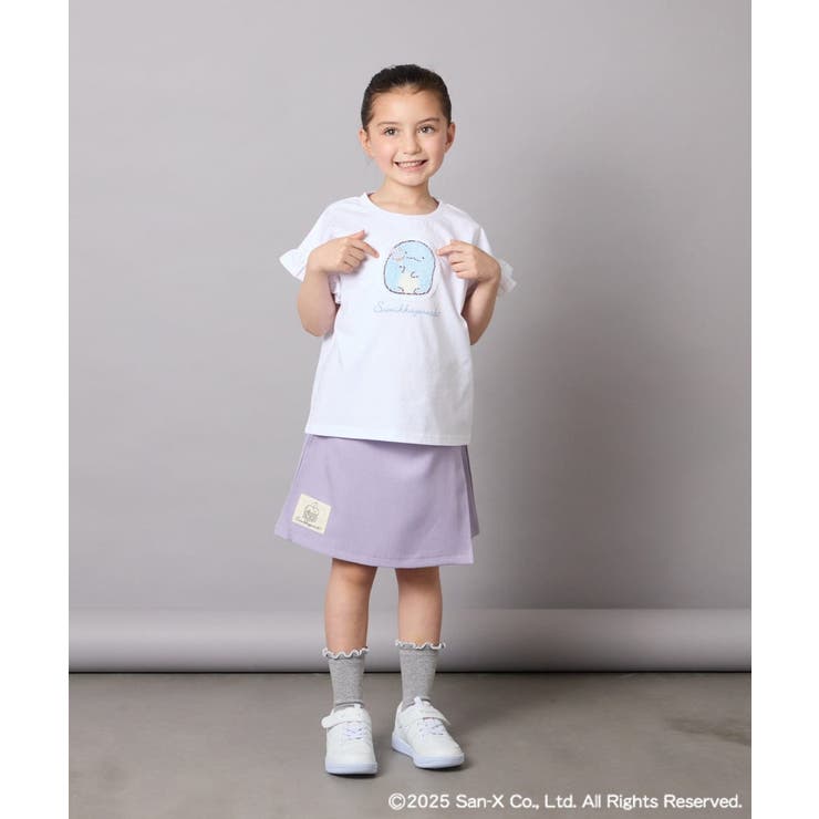 [100-140]すみっコぐらしネーム風ワッペン付きキュロット | a.v.v【KIDS】 | 詳細画像11 