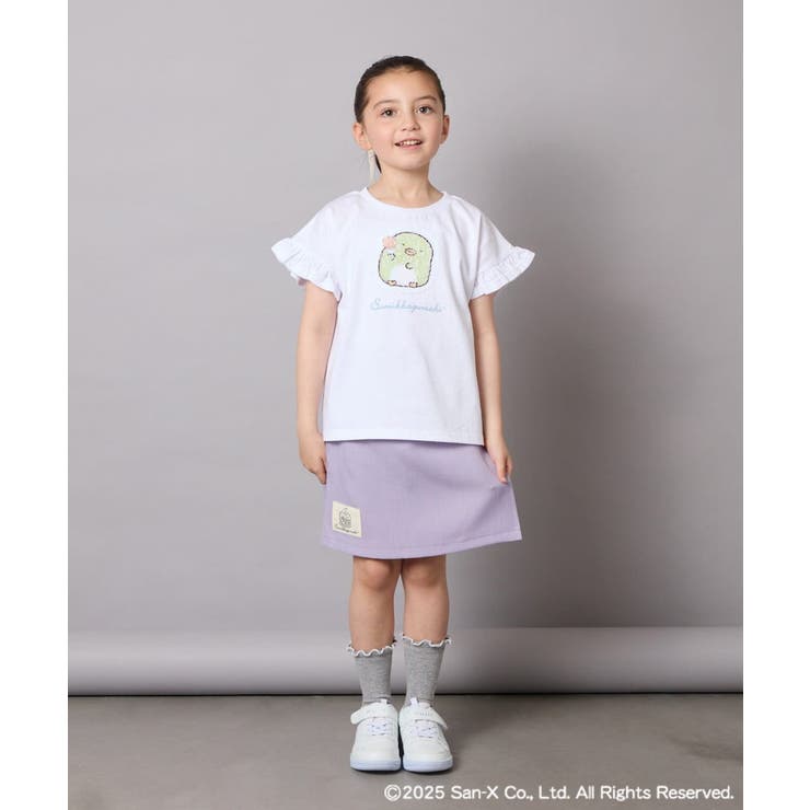 [100-140]すみっコぐらしネーム風ワッペン付きキュロット | a.v.v【KIDS】 | 詳細画像6 