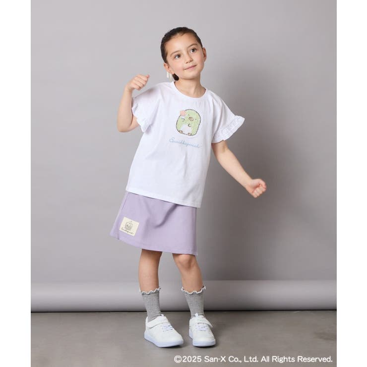 [100-140]すみっコぐらしネーム風ワッペン付きキュロット | a.v.v【KIDS】 | 詳細画像8 