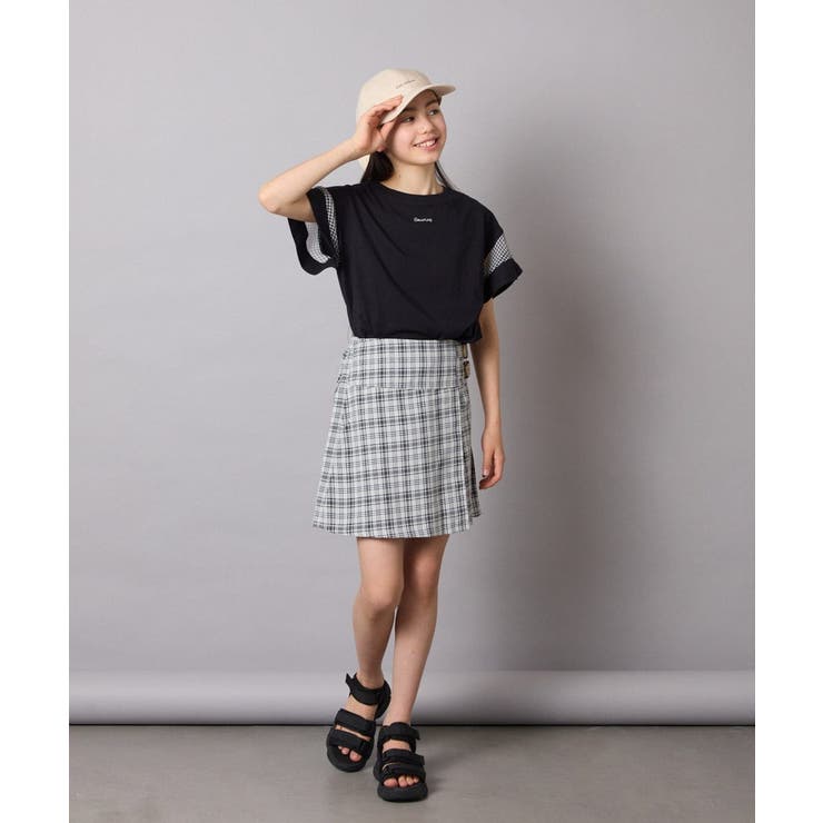 【接触冷感/ジメジメ対策】[160]サイドベルトキュロット | a.v.v【KIDS】 | 詳細画像15 