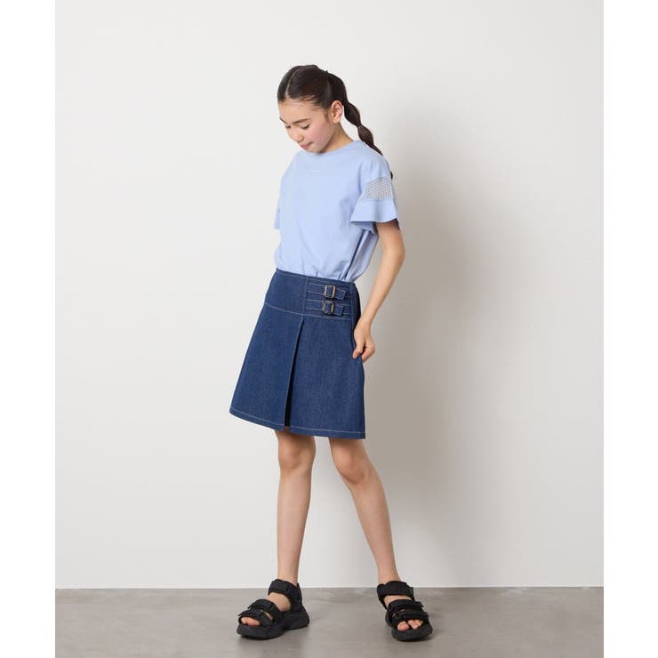 【接触冷感/ジメジメ対策】[160]サイドベルトキュロット | a.v.v【KIDS】 | 詳細画像21 