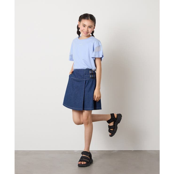 【接触冷感/ジメジメ対策】[160]サイドベルトキュロット | a.v.v【KIDS】 | 詳細画像22 