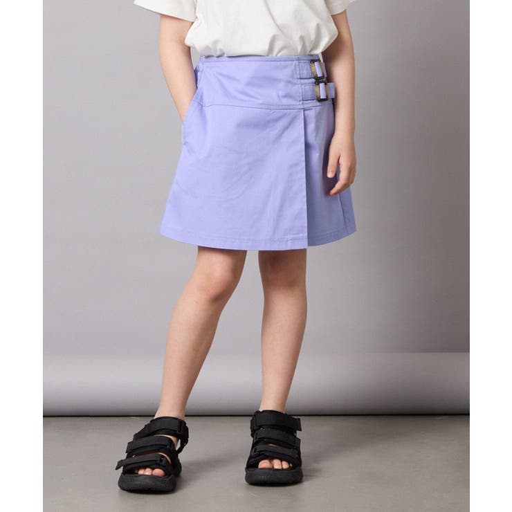 ラベンダー | 【接触冷感/ジメジメ対策】[160]サイドベルトキュロット | a.v.v【KIDS】