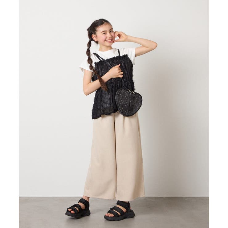 [160]サス付きワイドパンツ | a.v.v【KIDS】 | 詳細画像13 