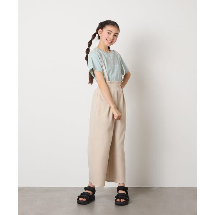 [160]サス付きワイドパンツ | a.v.v【KIDS】 | 詳細画像4 