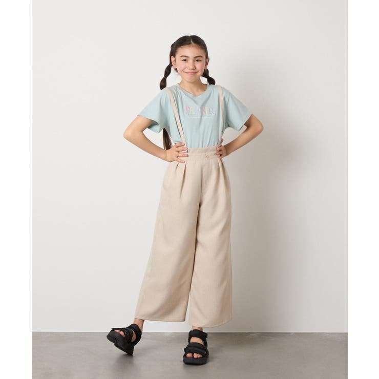 [160]サス付きワイドパンツ | a.v.v【KIDS】 | 詳細画像5 