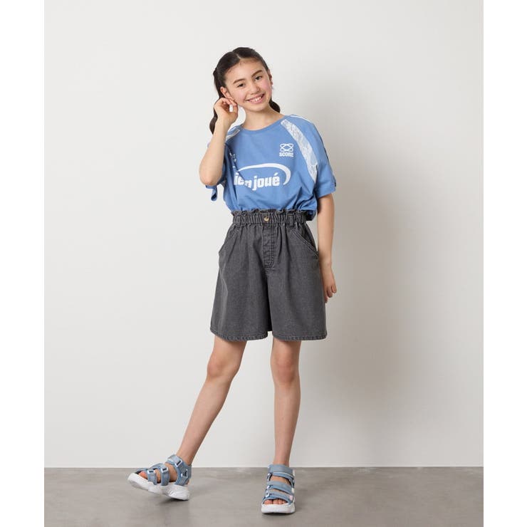 [160]【接触冷感】デニムタックキュロット | a.v.v【KIDS】 | 詳細画像18 