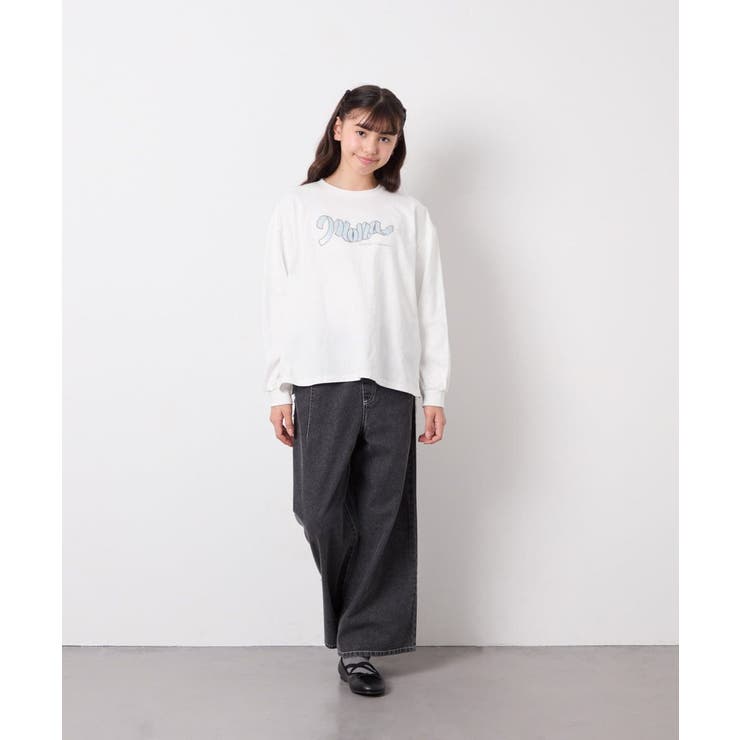 [120-160]フリンジケミカルワイドデニム | a.v.v【KIDS】 | 詳細画像19 