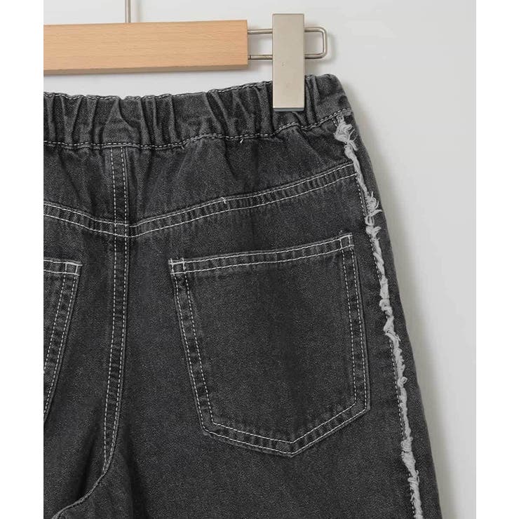 [120-160]フリンジケミカルワイドデニム | a.v.v【KIDS】 | 詳細画像26 