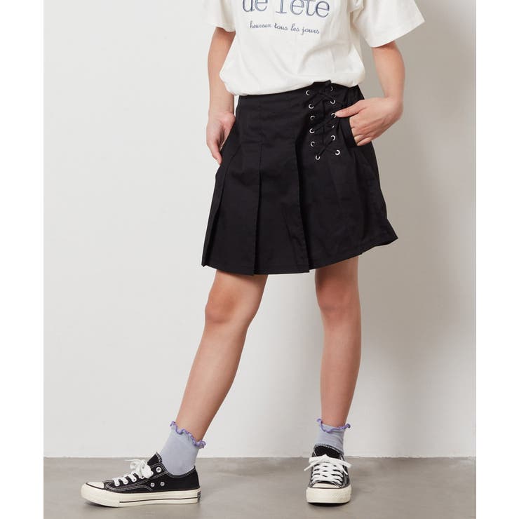 [100-130]レースアッププリーツスカパン | a.v.v【KIDS】 | 詳細画像15 