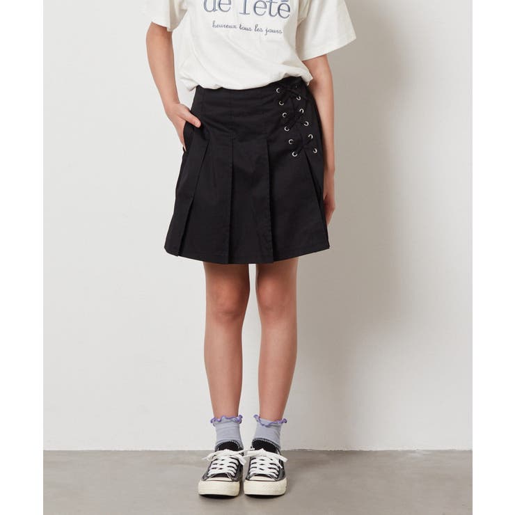 [100-130]レースアッププリーツスカパン | a.v.v【KIDS】 | 詳細画像17 