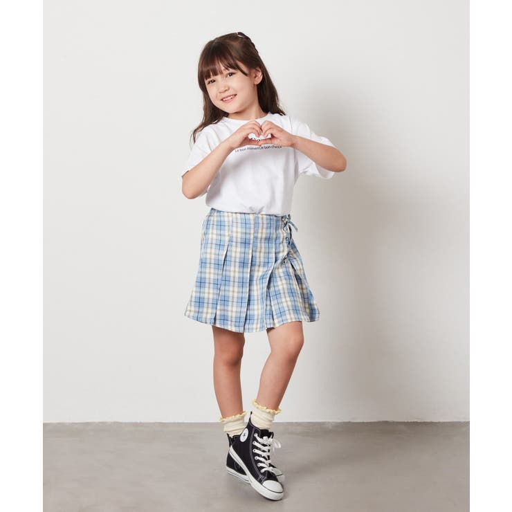 [100-130]レースアッププリーツスカパン | a.v.v【KIDS】 | 詳細画像7 