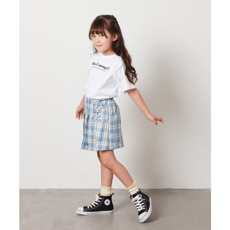 [100-130]レースアッププリーツスカパン | a.v.v【KIDS】 | 詳細画像9 