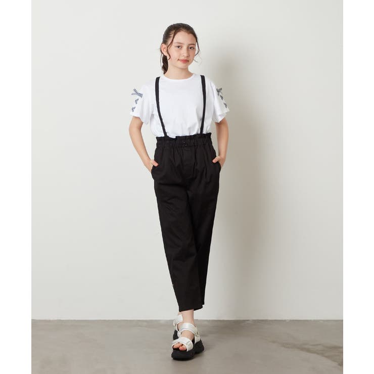 [140-150]サスペンダー付きテーパードパンツ | a.v.v【KIDS】 | 詳細画像14 