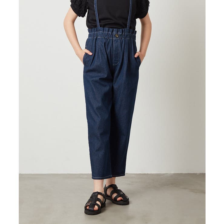 [140-150]サスペンダー付きテーパードパンツ | a.v.v【KIDS】 | 詳細画像2 