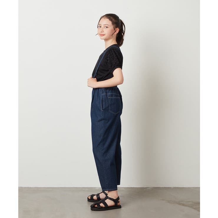 [140-150]サスペンダー付きテーパードパンツ | a.v.v【KIDS】 | 詳細画像9 