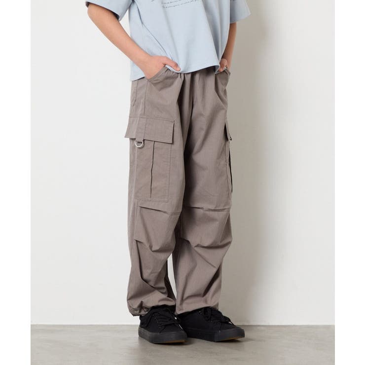 [140-150]【男女兼用】パラシュートカーゴパンツ | a.v.v【KIDS】 | 詳細画像35 