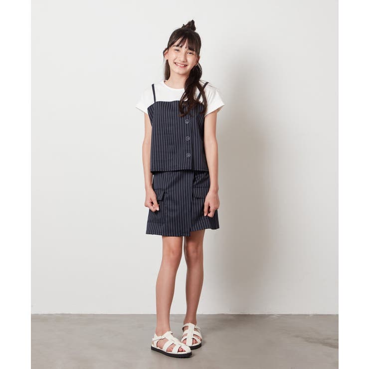 [100-130]【セットアップ対応】カーゴポケットラップパンツ | a.v.v【KIDS】 | 詳細画像12 