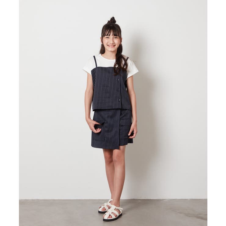 [140-150]【セットアップ対応】カーゴポケットラップパンツ | a.v.v【KIDS】 | 詳細画像9 