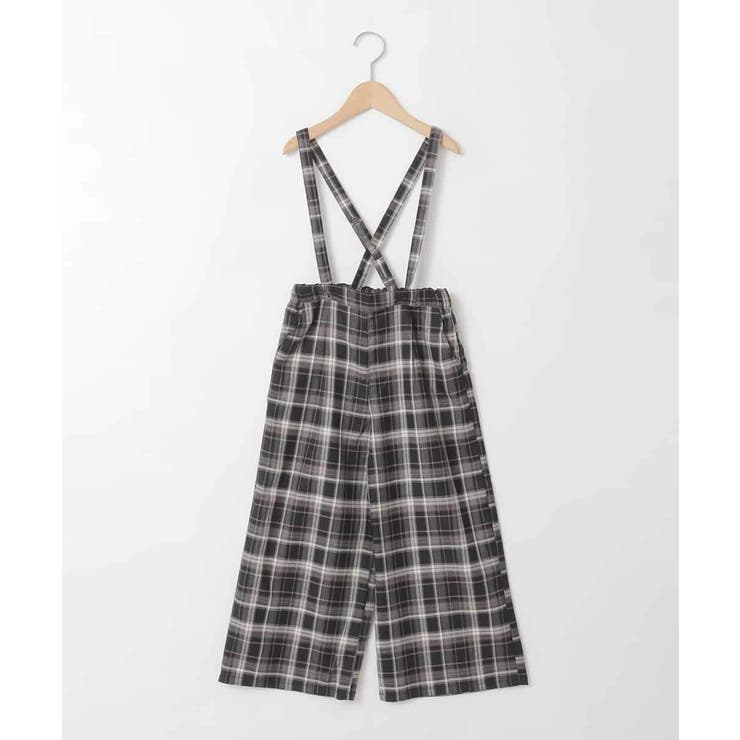 [120-160]サス付きチェックワイドパンツ | a.v.v【KIDS】 | 詳細画像30 