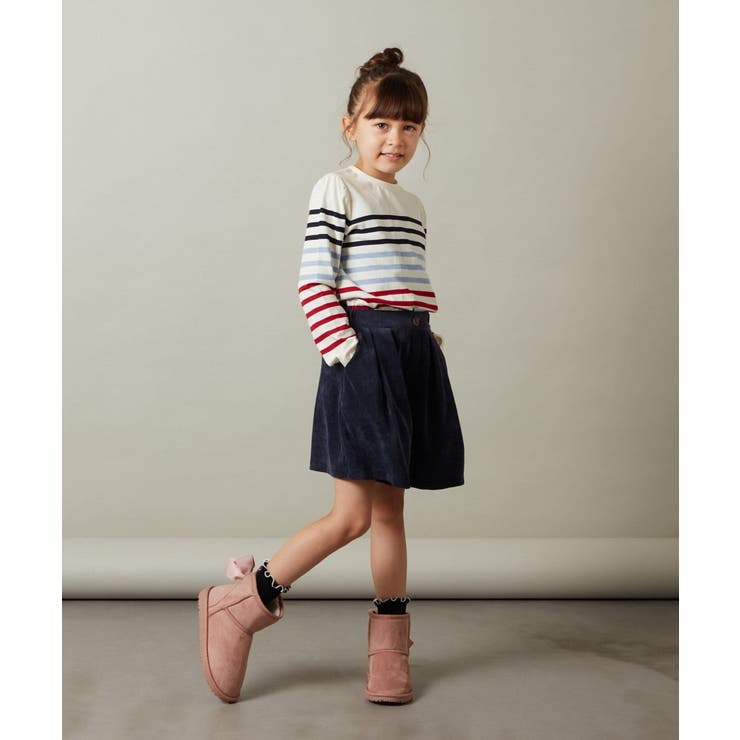 [140-150]【セットアップ対応】ブライトコールタックキュロット | a.v.v【KIDS】 | 詳細画像10 