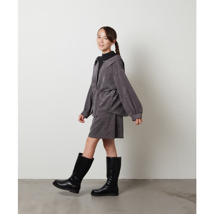 [140-150]【セットアップ対応】ブライトコールタックキュロット | a.v.v【KIDS】 | 詳細画像17 