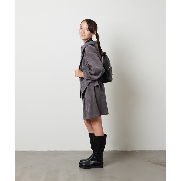 [140-150]【セットアップ対応】ブライトコールタックキュロット | a.v.v【KIDS】 | 詳細画像19 