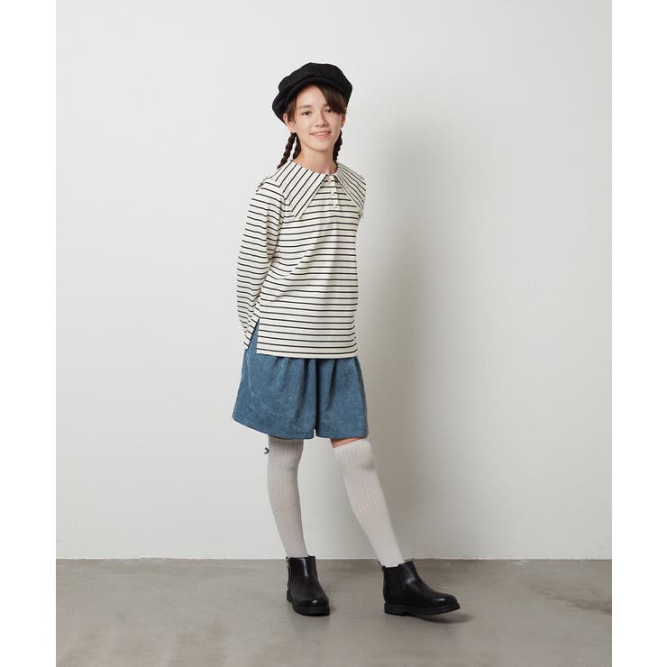 [140-150]【セットアップ対応】ブライトコールタックキュロット | a.v.v【KIDS】 | 詳細画像26 