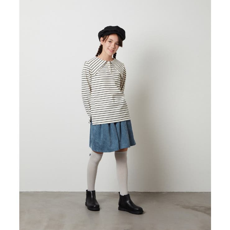 [140-150]【セットアップ対応】ブライトコールタックキュロット | a.v.v【KIDS】 | 詳細画像27 