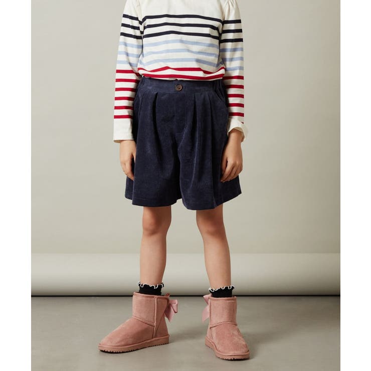 [140-150]【セットアップ対応】ブライトコールタックキュロット | a.v.v【KIDS】 | 詳細画像4 