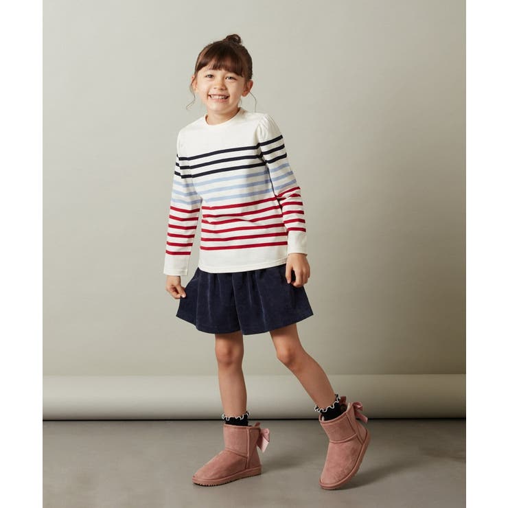 [140-150]【セットアップ対応】ブライトコールタックキュロット | a.v.v【KIDS】 | 詳細画像6 