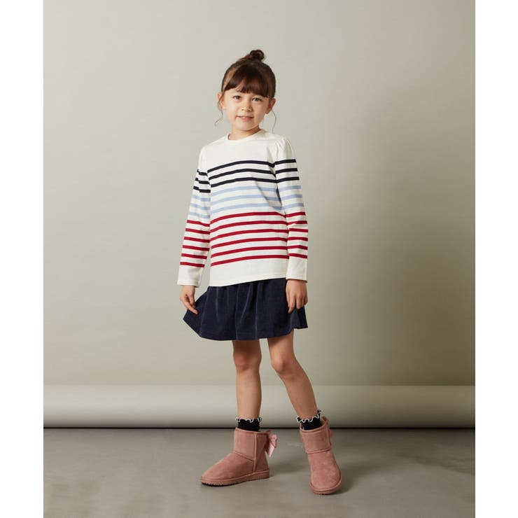 [140-150]【セットアップ対応】ブライトコールタックキュロット | a.v.v【KIDS】 | 詳細画像8 