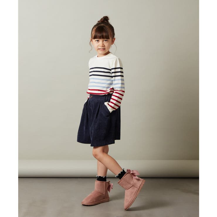 [140-150]【セットアップ対応】ブライトコールタックキュロット | a.v.v【KIDS】 | 詳細画像9 