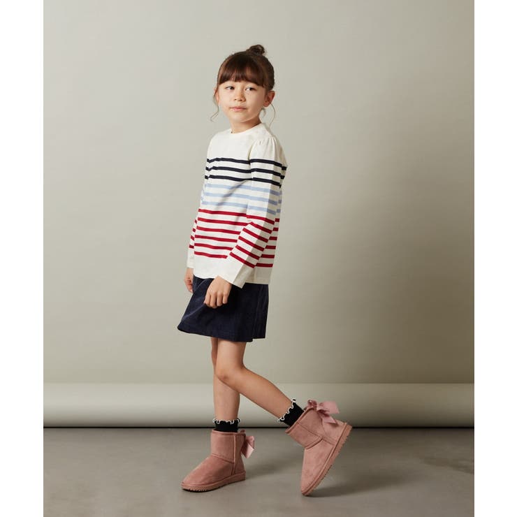 [160]【セットアップ対応】ブライトコールタックキュロット | a.v.v【KIDS】 | 詳細画像12 